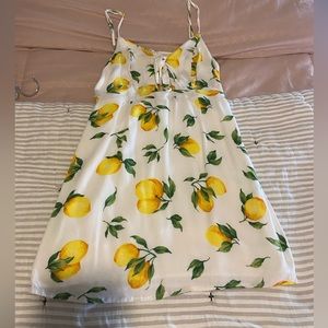 Lemon Mini Dress w/ Cutout